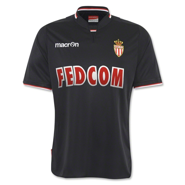 13-14 AS Monaco FC Away Black Jersey Shirt - Click Image to Close